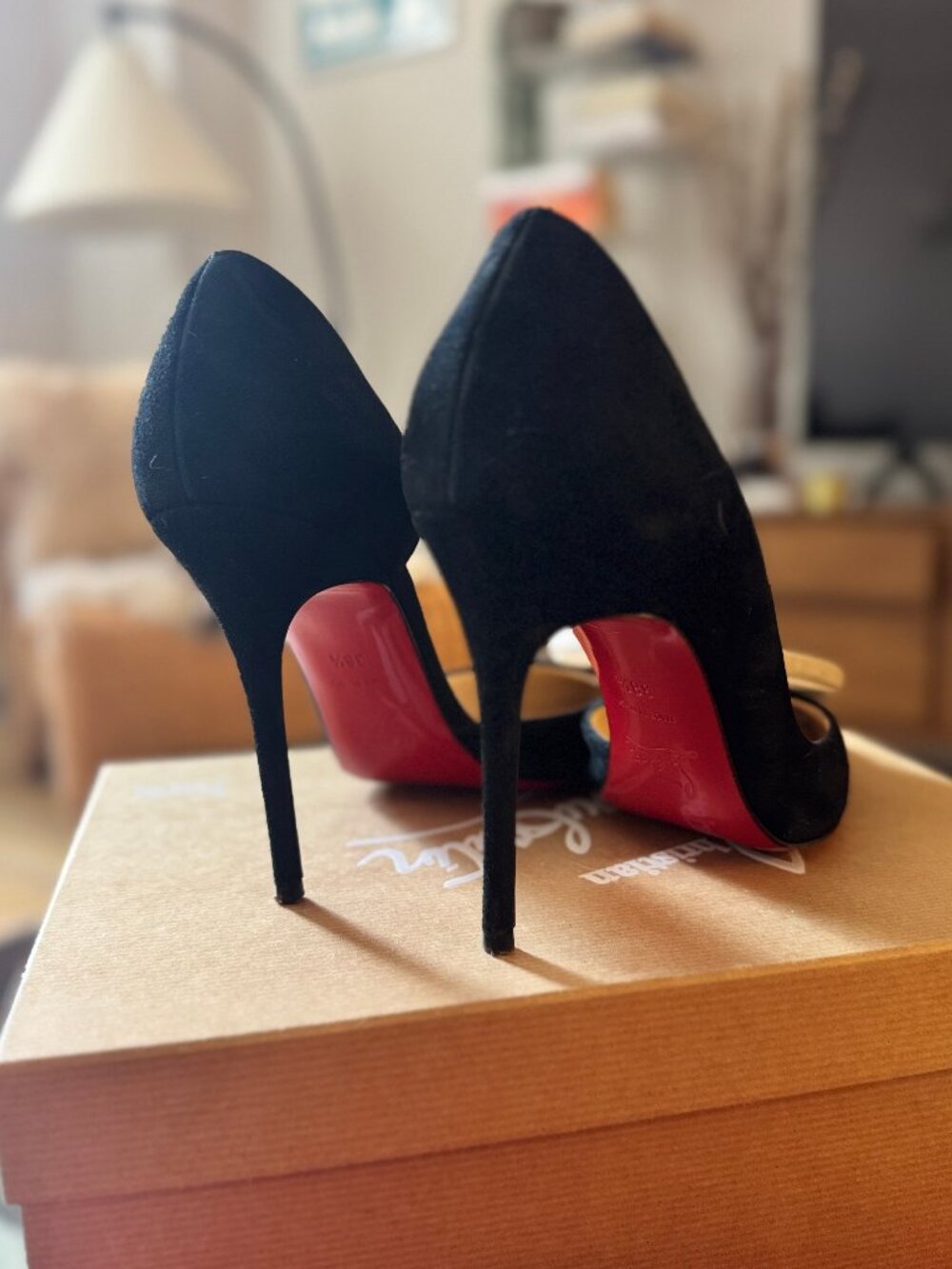 Christian Louboutin Iriza 100 Suede Pumps (38.5) - Picture 5 of 7